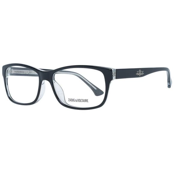 Zadig & Voltaire ZV3602 Black Rectangle Eyeglasses Unisex Black Frames - Picture 1 of 5